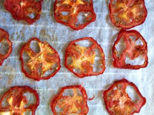 Dehydrated tomato slices